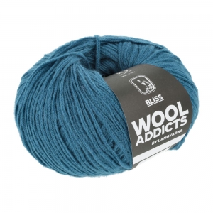 WoolAddicts by Lang Yarns Bliss - Pelote de 50 gr - Coloris 0088 Petrol
