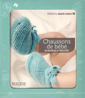 Coffret Chaussons de bébé, 32 modèles à tricoter - Marie Claire