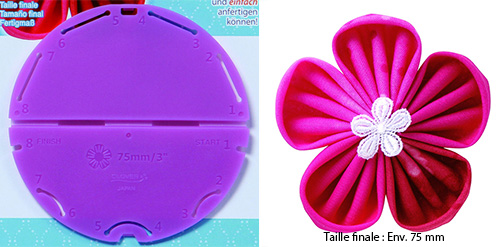 Confectionneur de fleurs Kanzashi , Clover , Pétale orchidée Grande taille