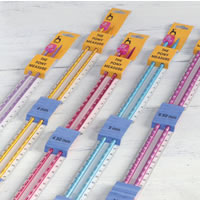Aiguilles à tricoter 40 m en couleur graduées