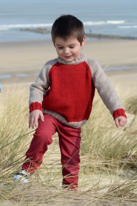 Kit à tricoter Plassard Enfant Pull bicolore en Silence