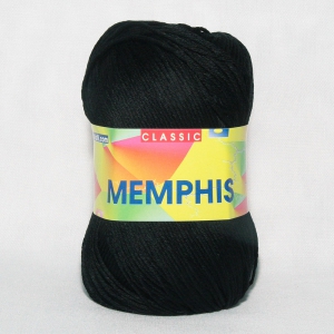 Adriafil Memphis - Pelote de 100 gr - 01 noir