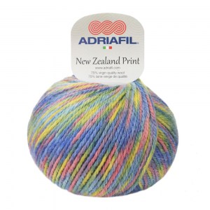 Adriafil New Zealand Print - Pelote de 100 gr - 55 multicolore arc en ciel