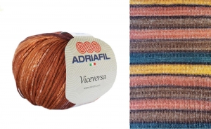 Adriafil Viceversa - Pelote de 50 gr - Coloris 43 Terre Cuite