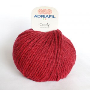 Adriafil Candy - Pelote de 100 gr - 50 rouge Noël