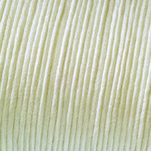 Cordelette de coton ciré 6 m, diam 1 mm - Crème
