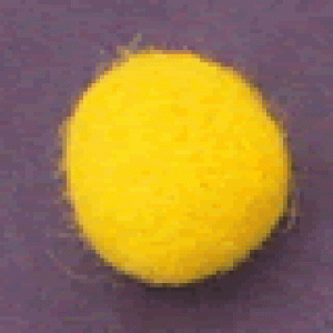 Boule en laine feutrée à la main - Jaune citron
