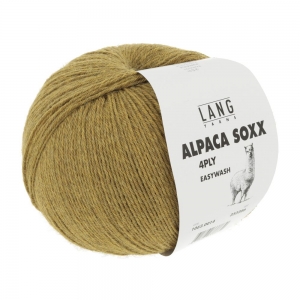 Lang Yarns Alpaca Soxx 4 Fils - Pelote de 100 gr - Coloris 0014 Jaune Mélangé