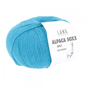Lang Yarns Alpaca Soxx 4 Fils - Pelote de 100 gr - Coloris 0079 Turquoise