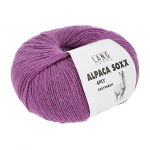 Lang Yarns Alpaca Soxx 4 Fils - Pelote de 100 gr - Coloris 0165 Pink Mélangé