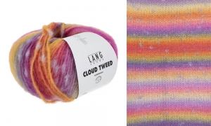 Lang Yarns Cloud Tweed - Pelote de 100 gr - Coloris 0001 Multicolor