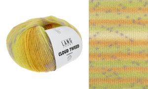 Lang Yarns Cloud Tweed - Pelote de 100 gr - Coloris 0003 Jaune/Vert