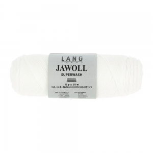 Lang Yarns Jawoll - Pelote de 50 gr - Coloris 0001 Blanc