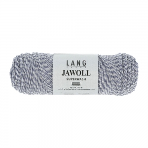 Lang Yarns Jawoll - Pelote de 50 gr - Coloris 0151 Bleu/Gris Clair Mouliné