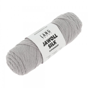 Lang Yarns Jawoll Silk - Pelote de 50 gr - Coloris 0123 Gris Clair Mélangé