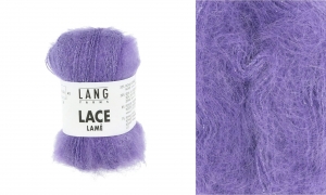 Lang Yarns Lace Lamé - Pelote de 25 gr - Coloris 0046 Lilas