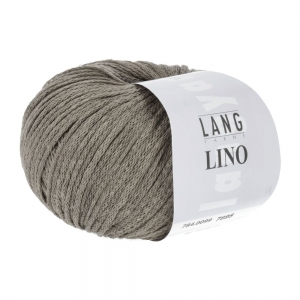 Lang Yarns Lino - Pelote de 50 gr - Coloris 0099 Boue