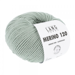 Lang Yarns Merino 120 - Pelote de 50 gr - Coloris 0092 Sauge Clair