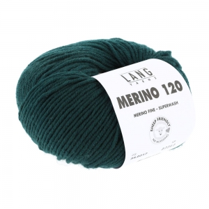 Lang Yarns Merino 120 - Pelote de 50 gr - Coloris 0217 Sapin