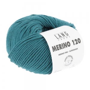 Lang Yarns Merino 120 - Pelote de 50 gr - Coloris 0272 Pétrole