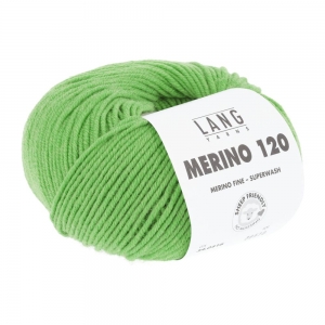 Lang Yarns Merino 120 - Pelote de 50 gr - Coloris 0416 Vert Clair