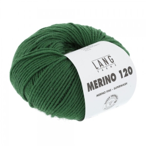 Lang Yarns Merino 120 - Pelote de 50 gr - Coloris 0417 Vert