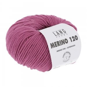 Lang Yarns Merino 120 - Pelote de 50 gr - Coloris 0465 Oiellet