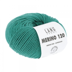 Lang Yarns Merino 120 - Pelote de 50 gr - Coloris 0517 Smaragdin