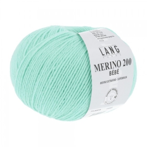 Lang Yarns Merino 200 Bébé - Pelote de 50 gr - Coloris 0373 Smaragdin