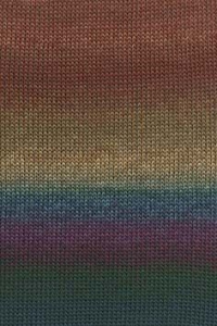 Lang Yarns Mille Colori Baby - Pelote de 50 gr - Coloris 0200 Multicolor Marron/Vert/Violet