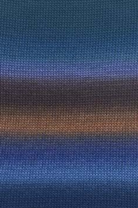 Lang Yarns Mille Colori Baby - Pelote de 50 gr - Coloris 0202 Multicolor Bleu/Marron/Atlantique