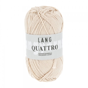 Lang Yarns Quattro - Pelote de 50 gr - Coloris 0002 Crème