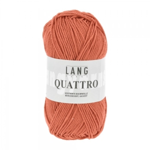 Lang Yarns Quattro - Pelote de 50 gr - Coloris 0061 Tomate