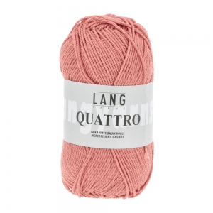 Lang Yarns Quattro - Pelote de 50 gr - Coloris 0129 Flamant