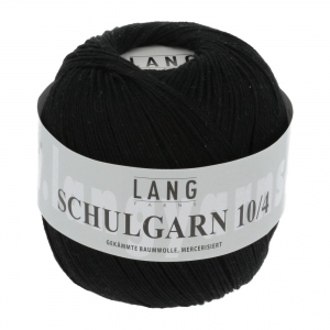 Lang Yarns Schulgarn 10/4 - Pelote de 50 gr - Coloris 0004 Noir