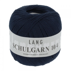 Lang Yarns Schulgarn 10/4 - Pelote de 50 gr - Coloris 0034 Bleu Marine
