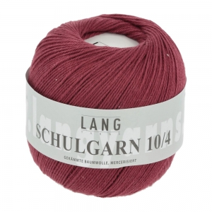 Lang Yarns Schulgarn 10/4 - Pelote de 50 gr - Coloris 0063 Bordeaux