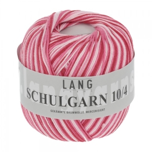 Lang Yarns Schulgarn Imprimé - Pelote de 50 gr - Coloris 0160 Rouge Ombré