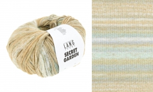 Lang Yarns Secret Garden - Pelote de 50 gr - Coloris 0002 Ocre/Sauge
