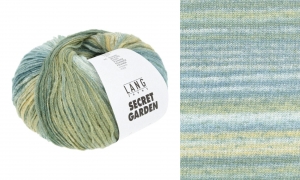 Lang Yarns Secret Garden - Pelote de 50 gr - Coloris 0007 Vert/Pétrole