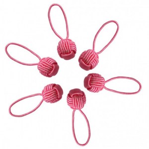 Anneaux marqueurs en forme de pelote de laine - Coloris rose - HiyaHiya
