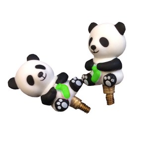 Panda Cable Stoppers Large - Vert clair - HiyaHiya