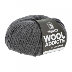 WoolAddicts by Lang Yarns Honesty - Pelote de 50 gr - Coloris 0005 Grey Mélangé
