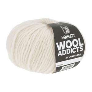 WoolAddicts by Lang Yarns Honesty - Pelote de 50 gr - Coloris 0094 Écru