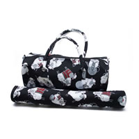 Sac à tricot et trousse à aiguilles motif mouton qui tricote