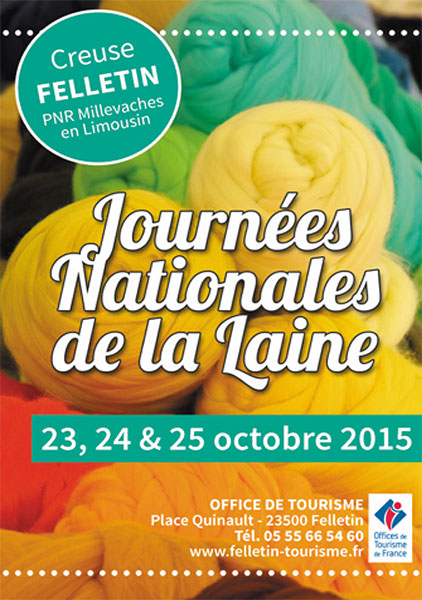 Journées nationales de la laine à Felletin du 23 au 25 octobre 2015