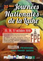 Journées nationales de la laine à Felletin du 25 au 27 octobre 2019 Journées nationales de la laine à Felletin du 25 au 27 octobre 2019