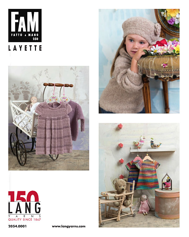 Modèles du catalogue Lang Yarns FAM 250 Layette