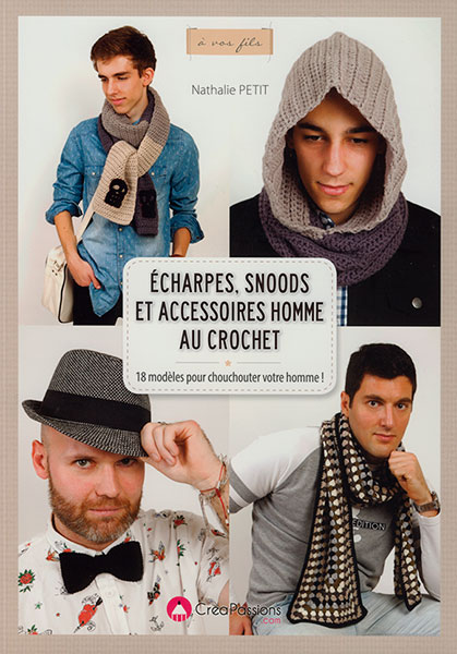 Echarpes, snoods et accessoires homme au crochet, 18 modèles pour