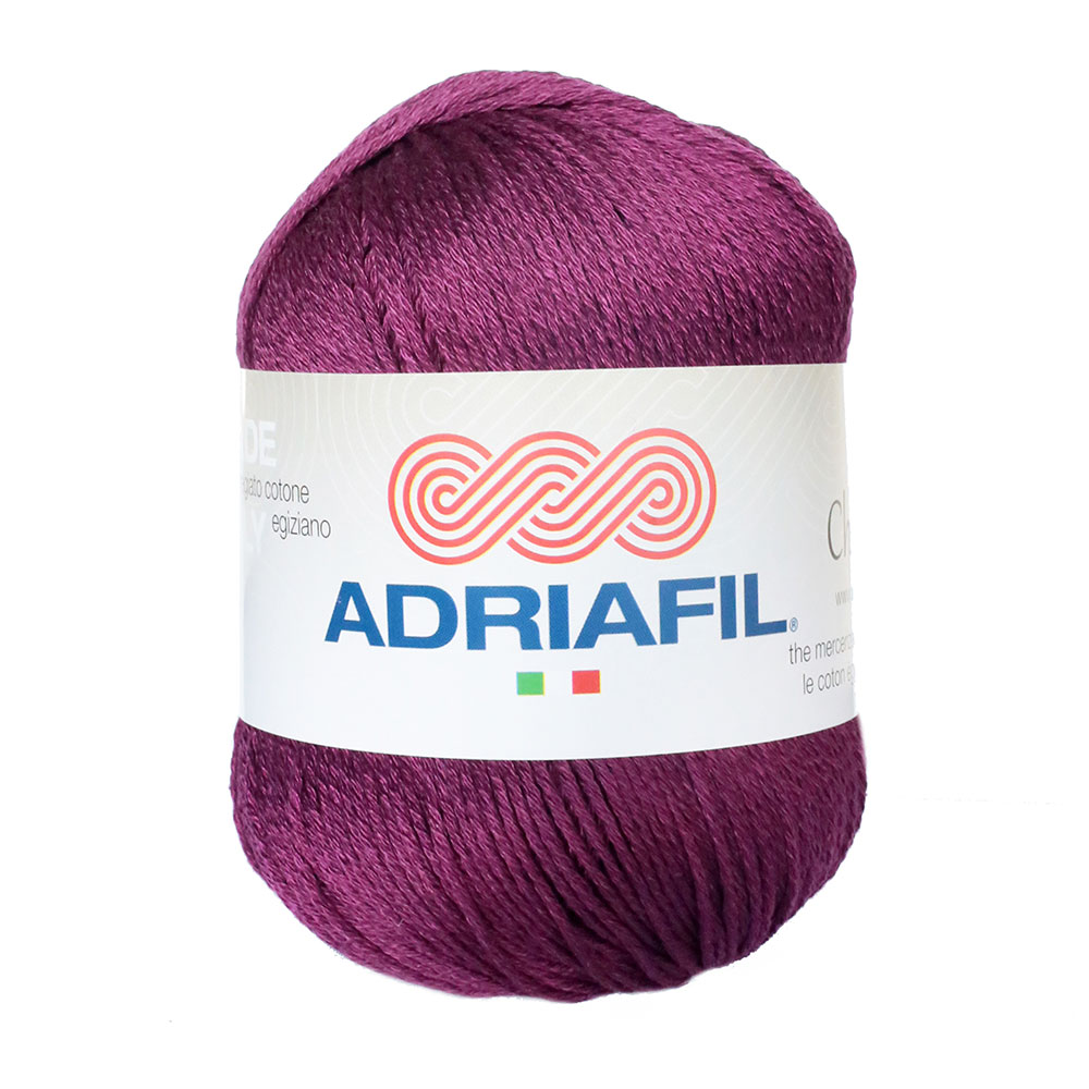 Pelote de laine  ADRIAFIL CHEOPE lilas n°57 100% coton égyptien 